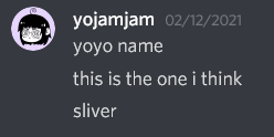 yojamjam: Yoyo name. This is the one I think. Sliver