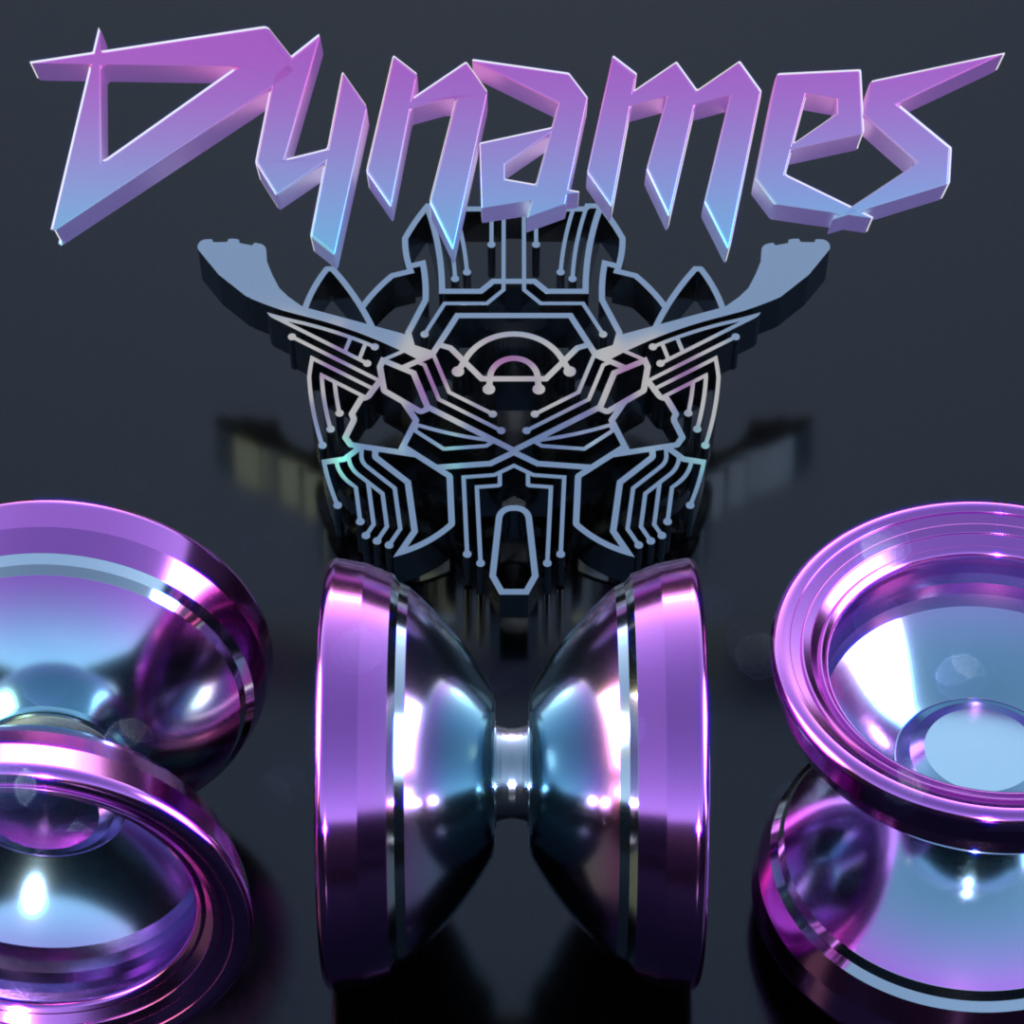 dynames yoyo and logo 3d render